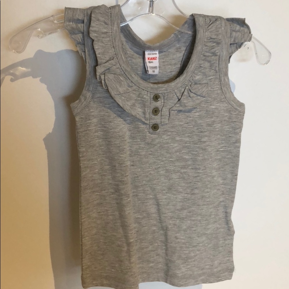 Girls Kanz Grey Top